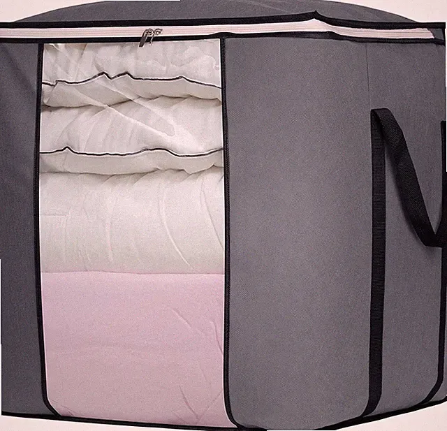 120L Extra Large Blanket Storage Bags Breathable Clothes Storage Containers for