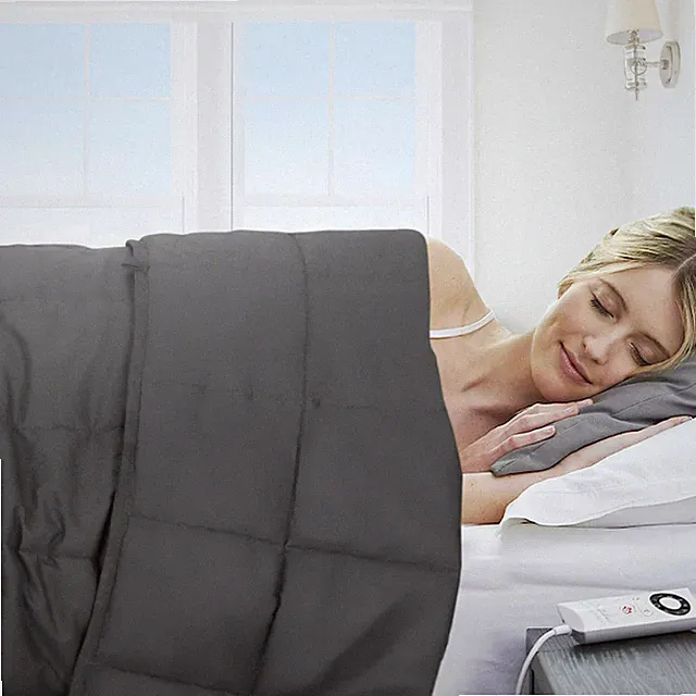 15/20lbs Cotton Breathable Weighted Blanket Promote Deep Sleep Queen/Full Size