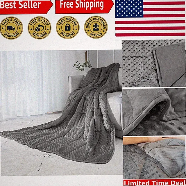 All-Season Velvet Weighted Blanket 10Lb: Experience the Embrace of Relaxation