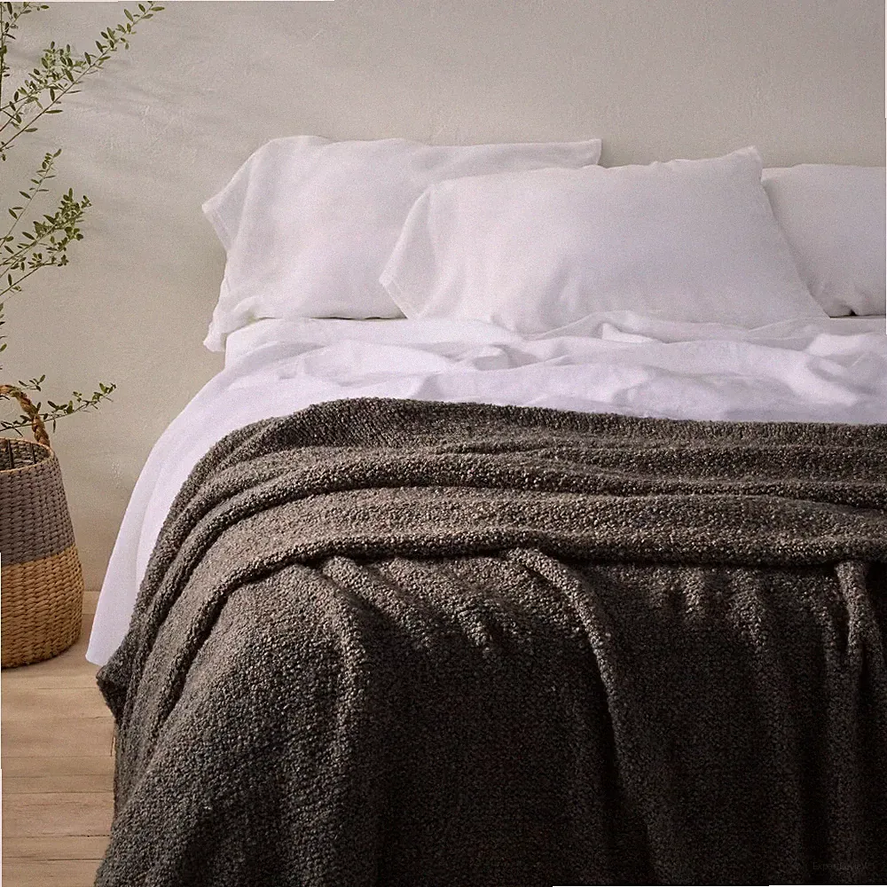 Wool blend blankets