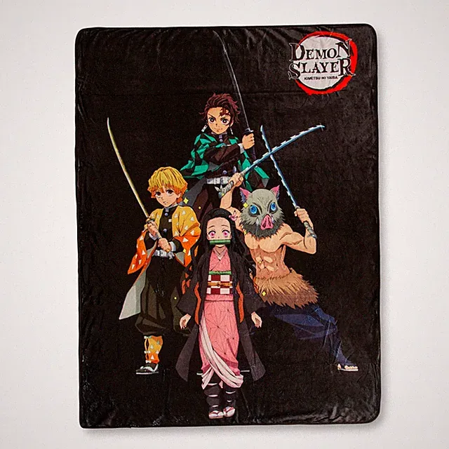 Demon Slayer Group 45 x 60 Inch Fleece Throw Blanket