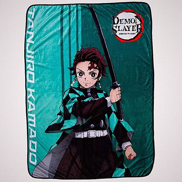 Demon Slayer Tanjiro 45 x 60 Inch Fleece Throw Blanket