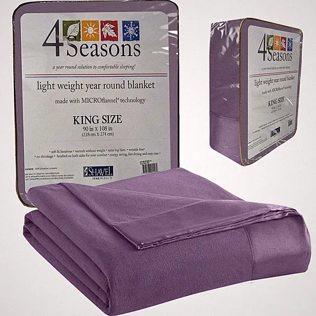Micro Flannel King Size Blankets, Lightweight All Seasons Cozy Blanket, Throw...