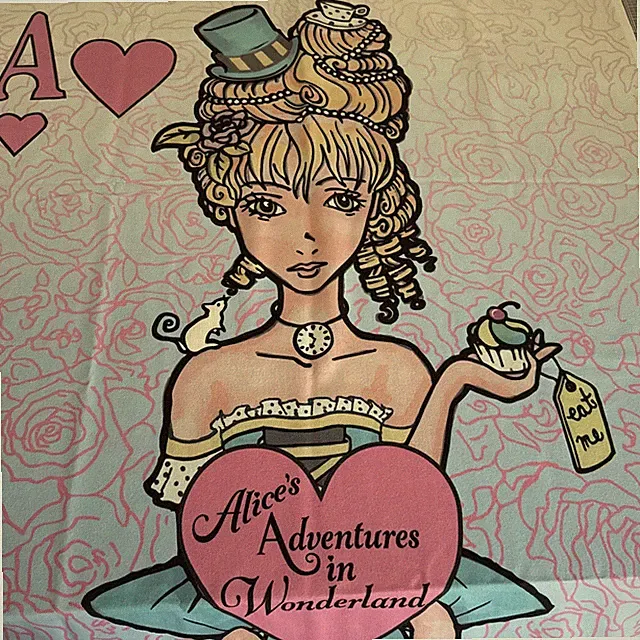 Storiarts Alice in Wonderland Throw Blanket Pink White Rabbit 74x37 Thin