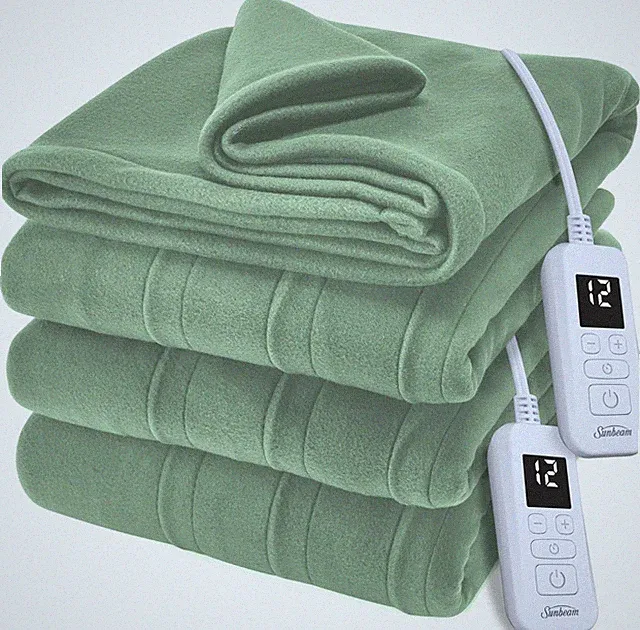 Sunbeam Royal Ultra Fleece Heated Electric Blanket King Size, 90" x 100" NEW