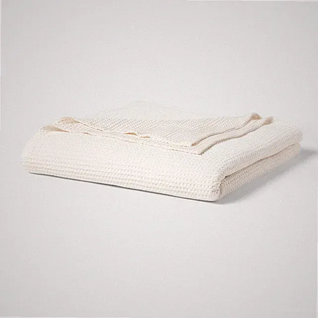 Twin/Twin XL TENCEL Lyocell Waffle Bed Blanket Ivory - Threshold