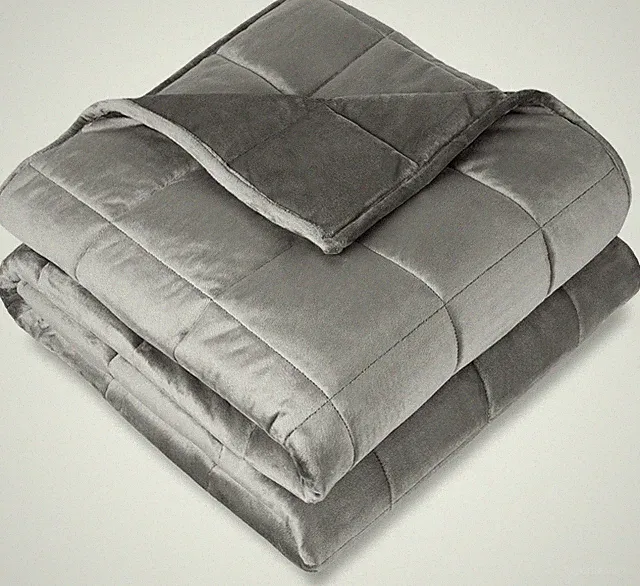 Weighted Blanket King Size 30Lb (80" X 87") for Adults Minky Fleece Premium Heav